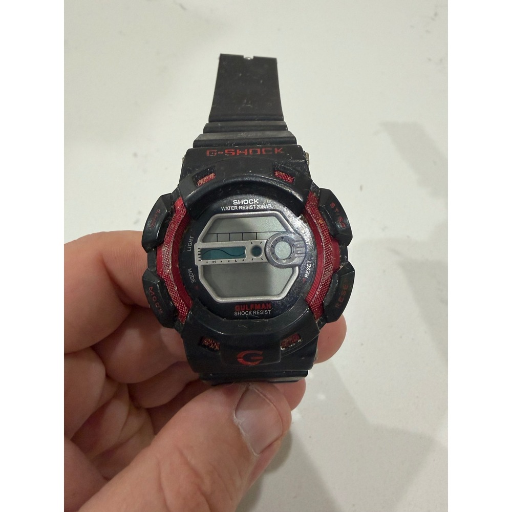 Techno Gulfman G Shock Resist Digital Watch Black Sport 20BAR Water Resistant